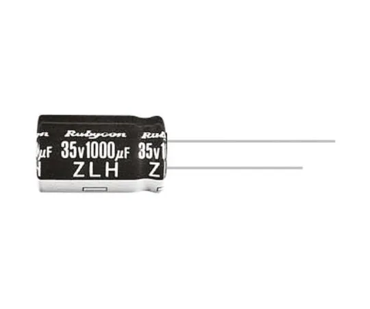 63-4984-95　Rubycon 100μF 16V dc Aluminium Electrolytic Capacitor, Through Hole 5 (Dia.) x 11mm +105°C 5mm 2mm　16ZLH100MEFC5X11