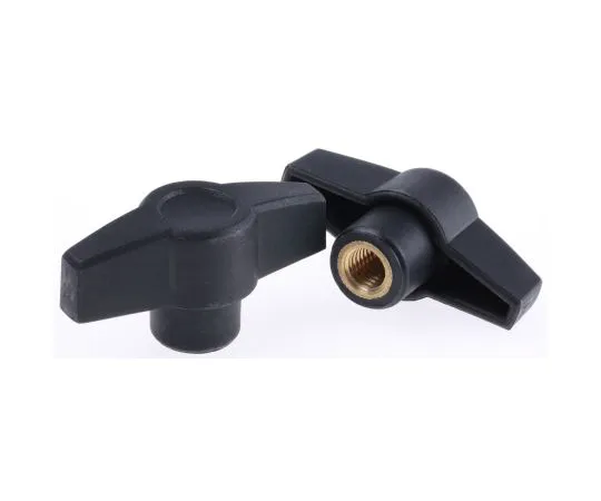63-6565-31　RS PRO Black Wing Clamping Knob, M10　161-486