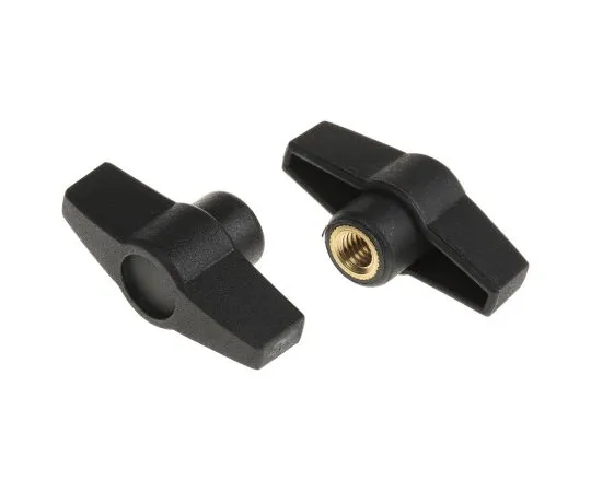 63-6565-30　RS PRO Black Wing Clamping Knob, M8　161-470