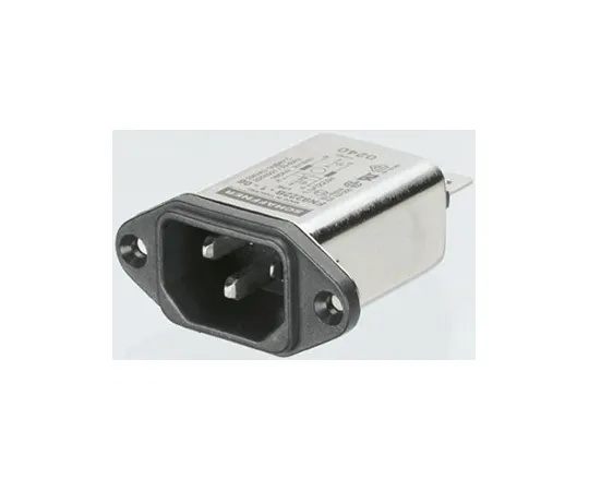 63-4992-85　Male IEC Filter Panel Mount,Faston,Rated At 3A,250 V ac Operating Frequency 0 → 400Hz　FN9244EB-3-06
