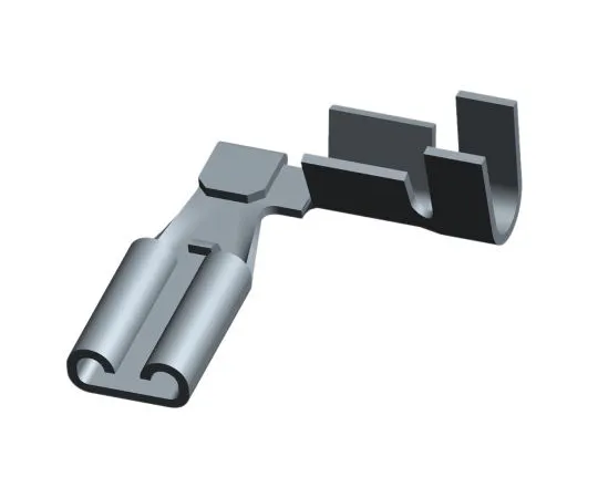 63-5174-50　TE Connectivity 110 Series Uninsulated Crimp Flag Terminal, 0.3mm² to 0.8mm², 22AWG to 18AWG, Tin Plated　61070-1