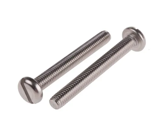 63-6554-59　RS PRO, M6 Pan Head, 50mm Stainless Steel Slot A2 304 Plain　130-713