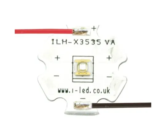 63-5136-86　ILH-XC01-S390-SC211-WIR200 Intelligent LED Solutions, C3535 1 Powerstar Series UV LED, 390nm 400mW 125 °, 4-Pin Surface　ILH-XC01-S390-SC211-WIR200
