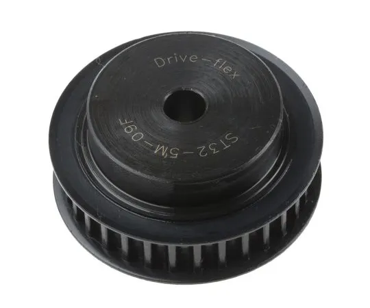 63-6573-19　RS PRO Timing Belt Pulley, Steel 9mm Belt Width x 5mm Pitch, 32 Tooth　183-338