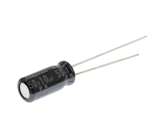 63-5078-58　Rubycon 10μF 50V dc Aluminium Electrolytic Capacitor, Through Hole 5 (Dia.) x 11mm +85°C 5mm 2mm　50PK10MEFC5X11