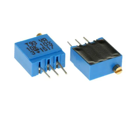63-5103-19　10kΩ Through Hole Trimmer Potentiometer 0.5W Top Adjust Vishay T93 Series　T93YA103KT20