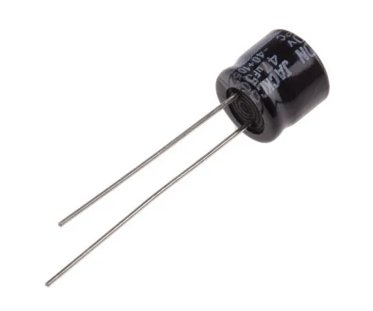 63-4989-55　RS PRO 47μF 50V dc Aluminium Electrolytic Capacitor, Through Hole 8 (Dia.) x 7mm +105°C 8mm 3.5mm 7mm　707-5764