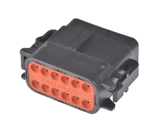 63-5025-69　Deutsch DTM Series, 2 Row 12 Way Plug Connector, with Crimp Termination Method　DTM0612SB