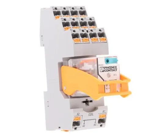 63-5109-22　Phoenix ContactRIF 4PDT Non-Latching Relay DIN Rail, 24V dc Coil, 6A　2903308