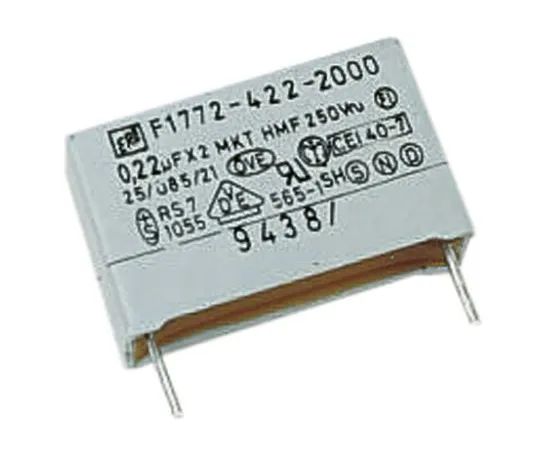 63-6550-27　Vishay 33nF Polyester Capacitor PET 310V ac ±10% F1772 Series Through Hole　F17723332000
