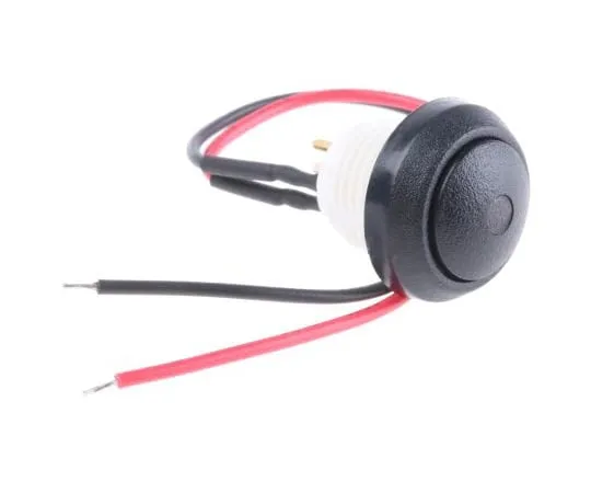 63-4983-64　ITW Single Pole Single Throw (SPST) Latching Blue LED Push Button Switch, IP67, 1.29 (Dia.)mm, PCB　48-6-RB-B-BK-B