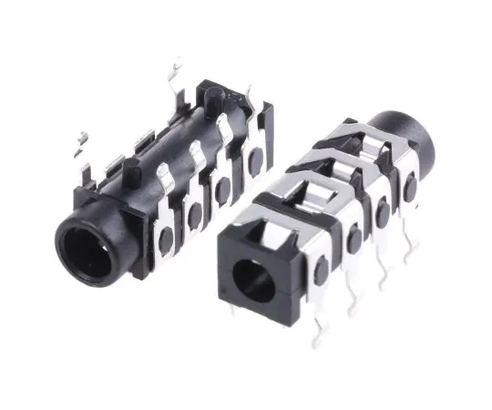 63-5119-28　RS PRO 3.5 mm PCB Mount Composite Video Jack Socket, 4 Pole　805-1661