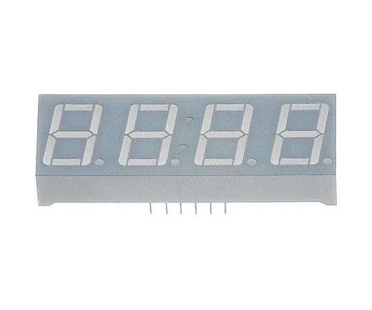 63-5155-61　CC56-21SURKWA Kingbright 4 Digit 7-Segment LED Display, CC Red 72 mcd RH DP 14.2mm　CC56-21SURKWA