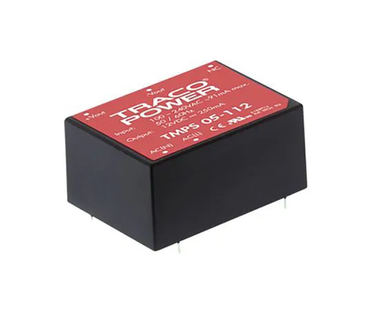 63-5163-80　TRACOPOWER 5W 1 Output Embedded Switch Mode Power Supply SMPS, 540mA, 12V dc Encapsulated　TMPS 05-112