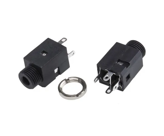 63-5173-48　RS PRO 3.5 mm Panel Mount Stereo Jack Jack Socket, 3 Pole　907-5680