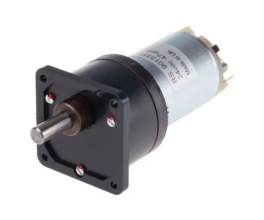 63-5168-16　RS PRO, 24 V dc, 300 mNm, Brushed DC Geared Motor, Output Speed 47 rpm　901-3311