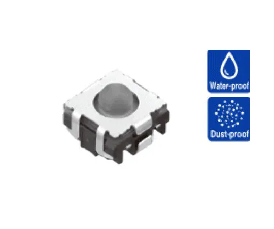 63-5179-60　IP67 Grey Button Tactile Switch, Single Pole Single Throw (SPST) 50 mA 1.35mm Surface Mount　SKSUAAE010
