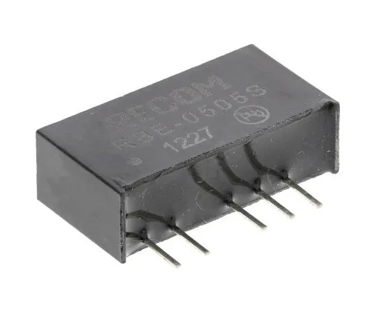 63-5092-02　Recom RBE 1W Isolated DC-DC Converter Through Hole, Voltage in 4.5 → 5.5 V dc, Voltage out 5V dc　RBE-0505S