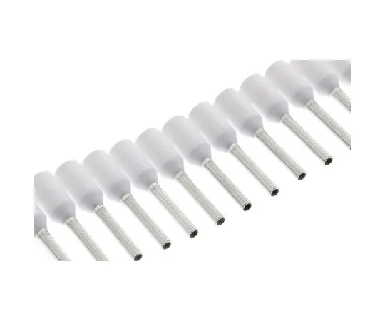 63-5013-87　TE Connectivity Insulated Crimp Bootlace Ferrule, 8mm Pin Length, 1.1mm Pin Diameter, 0.5mm² Wire Size, White　1241000-1