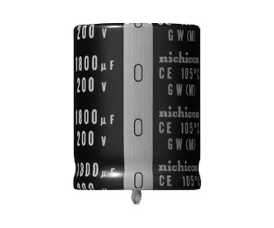 63-5145-65　Nichicon 100μF 400V dc Aluminium Electrolytic Capacitor, Through Hole 22 (Dia.) x 25mm +105°C 22mm 10mm　LGW2G101MELZ25