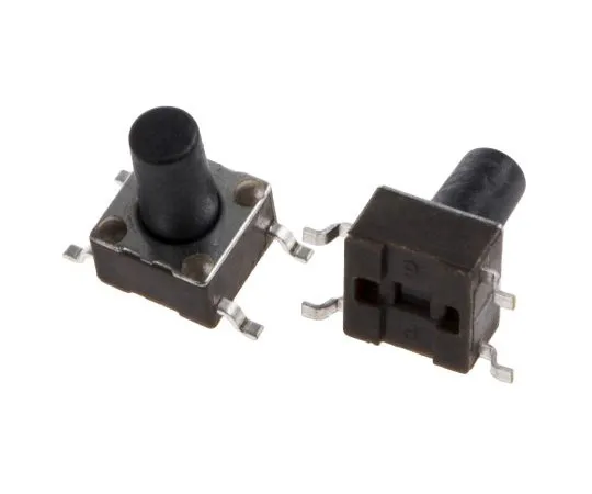 63-5012-81　Black Button Tactile Switch, Single Pole Single Throw (SPST) 50 mA @ 24 V dc 5.9mm　FSM8JSMA