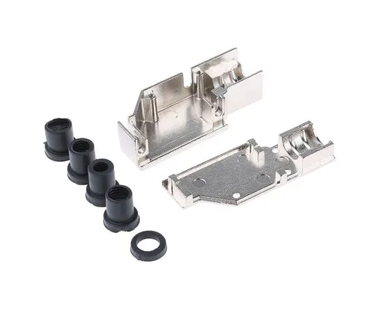 63-5134-29　MH Connectors MHDCMR Series Zinc Right Angle D-sub Connector Backshell, 15 Way, Strain Relief　MHDCMR15-ULP