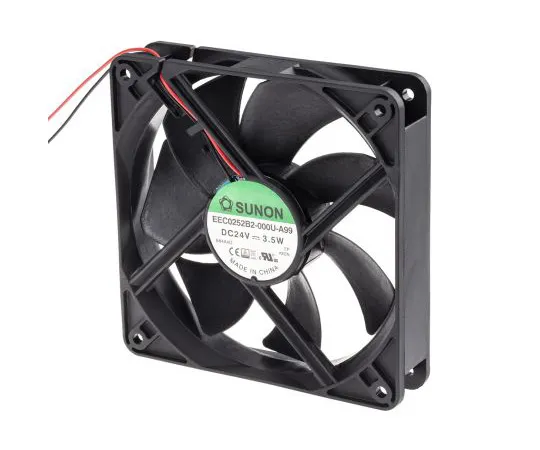 63-5067-21　Sunon EE Series Axial Fan, 120 x 120 x 25mm, 158.1m³/h, 3.5W, 24 V dc　EEC0252B2-000U-A99