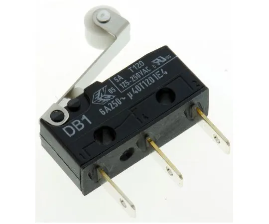 63-4987-92　SPDT-NO/NC Roller Lever Microswitch, 6 A @ 250 V ac　DB1C-B1RB