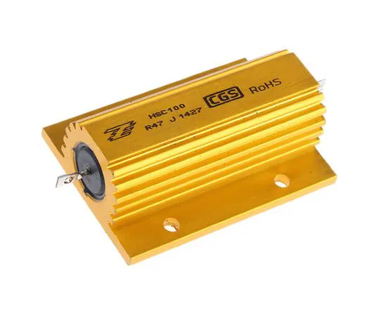 63-5020-64　TE Connectivity HSC100 Series Aluminium Ho***d Solder Lug Wire Wound Panel Mount Resistor, 470mΩ ±5% 100W　HSC100R47J