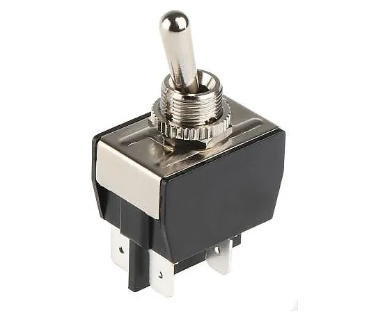 63-5151-12　Arcolectric Double Pole Single Throw (DPST) Toggle Switch, Latching, Panel Mount　C3950BBAAA