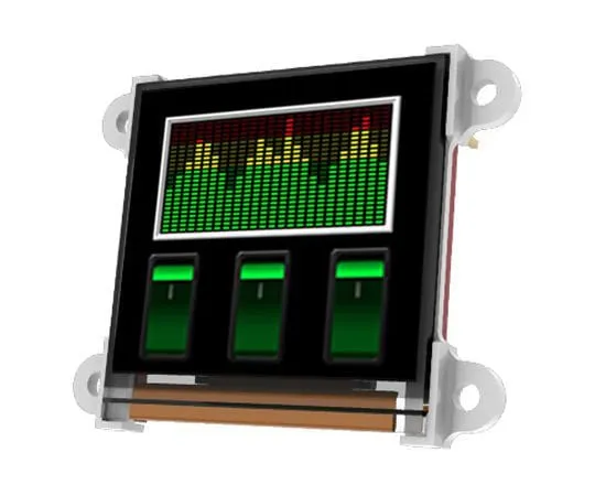 63-5170-20　4D Systems 1.5in White Passive matrix OLED Display 128 x 128pixels Matrix Serial Interface　uOLED-128G2