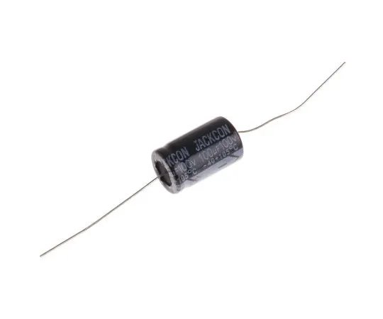 63-4990-14　RS PRO 100μF 100V dc Aluminium Electrolytic Capacitor, Through Hole 13 (Dia.) x 22mm +105°C 13mm 22mm　707-6552