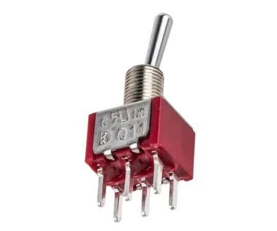 63-5035-67　RS PRO Double Pole Double Throw (DPDT) Toggle Switch, Latching, PCB　734-7025