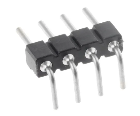 63-4982-86　Preci-Dip 2.54mm 4-Way PCB Header Pin, -Row Male, Through Hole, 800-80-004-20-001101　800-80-004-20-001101