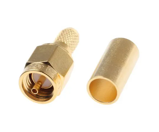 63-5002-07　Telegartner Straight 50Ω Cable Mount SMA Connector, Crimp Termination RG58 C/U　J01150A0041