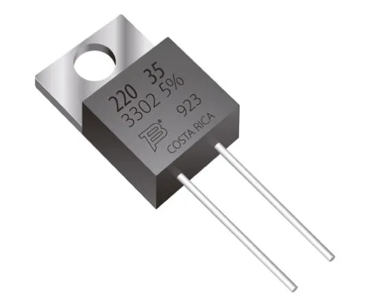 63-5110-84　Bourns 1Ω 35W Thick Film Resistor ±5% ±100ppm/°C　PWR220T-35-1R00J