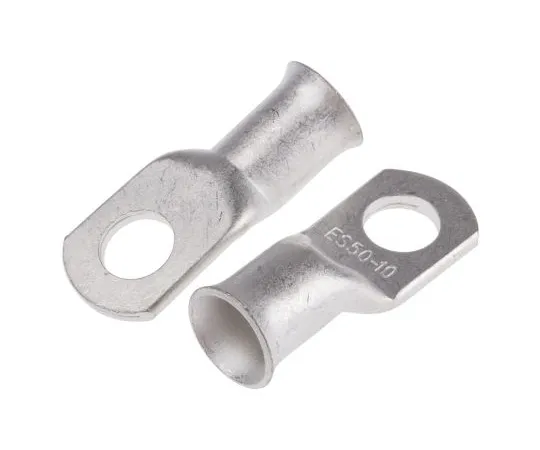 63-5142-08　RS PRO Uninsulated Tubular Ring Terminal, 10mm Stud Size, 50mm² to 50mm² Wire Size　841-7633