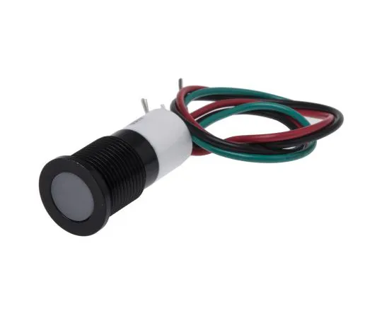 63-4985-96　RS PRO Green, Red, Yellow Indicator, 12 V dc, 14mm Mounting Hole Size, Lead Wires Termination, IP67　703-9033
