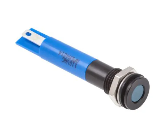 63-5145-11　RS PRO Blue Indicator, 110 V ac, 8mm Mounting Hole Size, Solder Lug Termination, IP67　846-2816