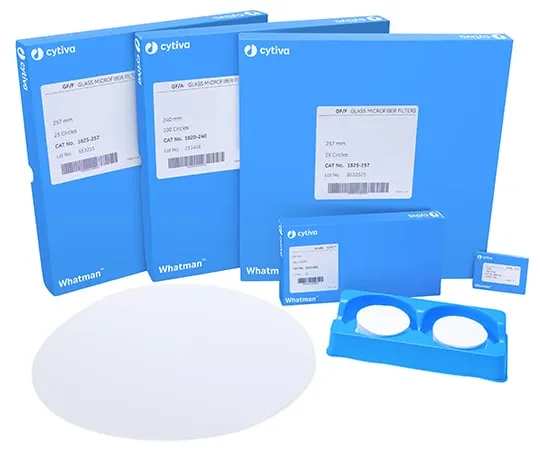 62-6176-25　Glass Fiber Filter Paper (GF/A 240 mm) 1 Pack (100 Sheets)　1820-240