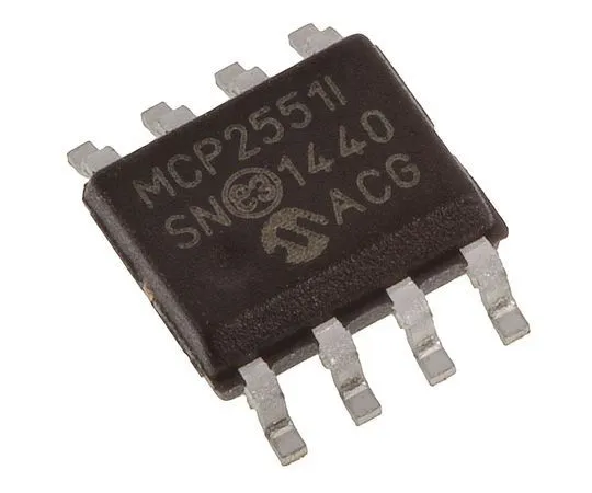 63-5162-89　Microchip MCP2551-I/SN, CAN Transceiver 1Mbit/s 1-Channel ISO 11898, 8-Pin SOIC　MCP2551-I/SN