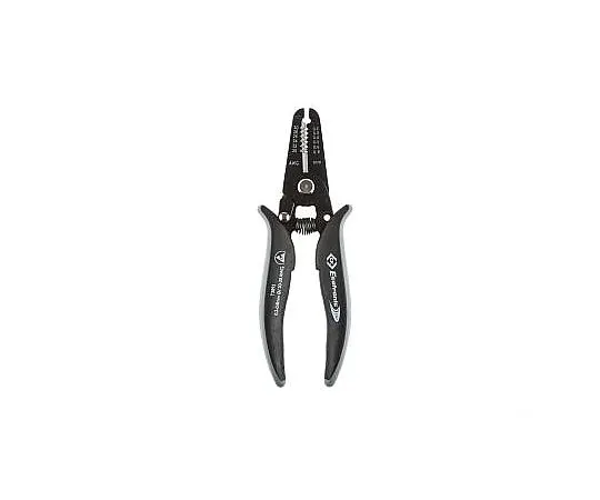 63-5175-05　CK Wire Stripper 0.2, 0.3, 0.4, 0.5, 0.8 mm Stripping Range, 168mm Overall Length　T3893