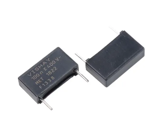 63-6550-20　Vishay 100nF Polyester Capacitor PET 200 V ac, 400 V dc ±10% MKT 1822 Series Through Hole　MKT1822-410/405