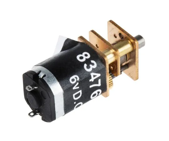 63-5141-03　RS PRO, 6 V dc, 73 gcm, Brushed DC Geared Motor, Output Speed 1490 rpm　834-7675