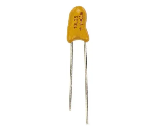 63-4959-50　Vishay Tantalum Capacitor 10μF 25V dc MnO2 Solid ±20% Tolerance 489D Series　489D106X0025D1VE3