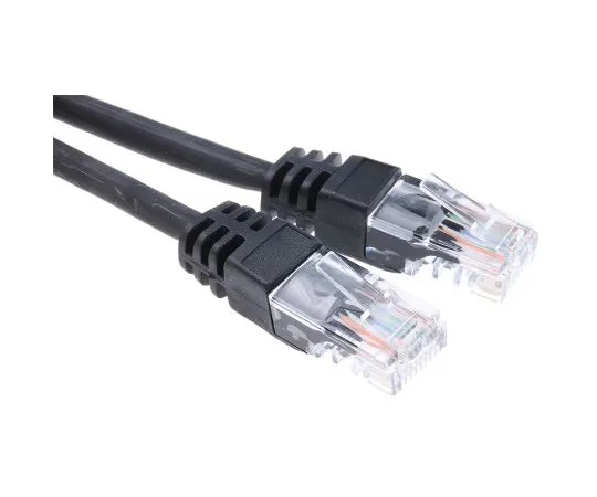63-5106-50　RS Pro Black LSZH Cat5e Cable UTP, 30m Male RJ45/Male RJ45　791-6999