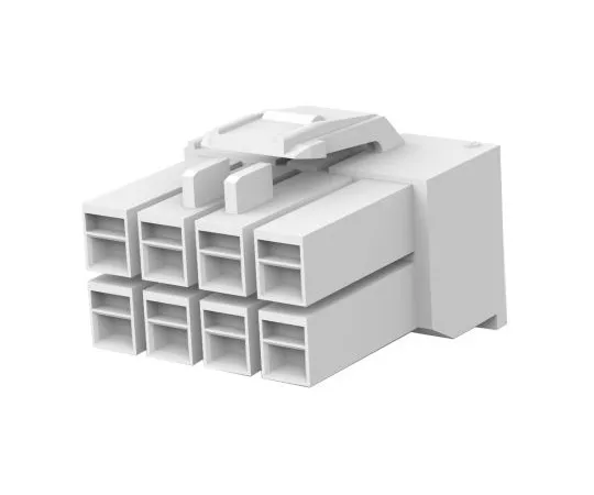 63-5001-41　TE Connectivity AMP Universal Power Male Connector Housing, 3.96mm Pitch, 8 Way, 2 Row　176275-1