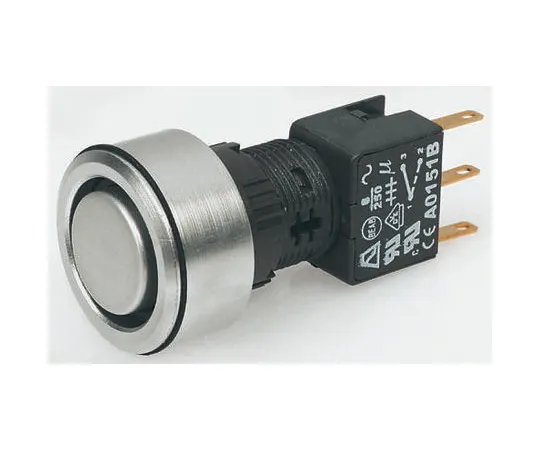 63-4971-58　APEM Double Pole Double Throw (DPDT) Latching Blue LED Push Button Switch, IP65, Panel Mount, Power　A3PFA1X210J4