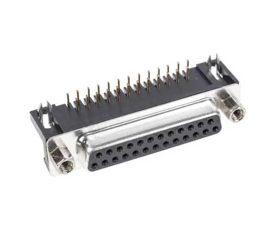 63-4939-36　ASSMANN WSW A-DF Series, 25 Way Right Angle Through Hole PCB D-sub Connector Socket, 2.77mm Pitch, with 4-40 UNC　A-DF 25 A/KG-T2