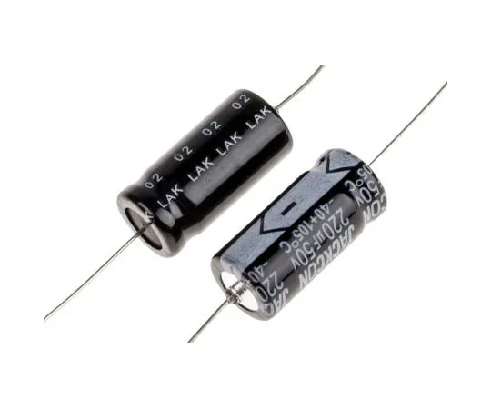 63-4990-24　RS PRO 220μF 50V dc Aluminium Electrolytic Capacitor, Through Hole 10 (Dia.) x 20mm +105°C 10mm 20mm　707-6587